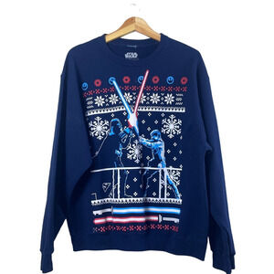 Women's Blue Star Wars Sweater L